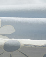 Didcot - Blue And Ecru Floral Applique Short-Sleeve Shirt
