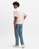 Didcot - Pink Flower Embroidered Short-Sleeve Shirt