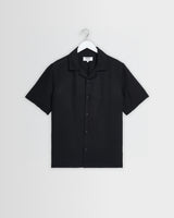 Didcot - Black Silk Short-Sleeve Shirt