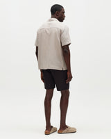 Didcot - Clay Silk Linen Short-Sleeve Shirt
