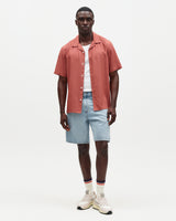 Didcot - Rust Silk Short-Sleeve Shirt