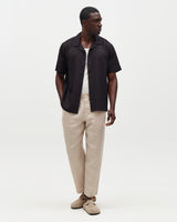Didcot - Black Silk Short-Sleeve Shirt