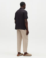 Didcot - Black Silk Short-Sleeve Shirt