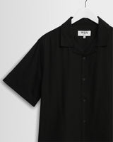 Didcot - Black Silk Short-Sleeve Shirt