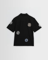 Didcot - Black And Multicolour Round Applique Short-Sleeve Shirt