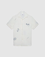 Didcot Shirt Ecru Doodle Embroidery