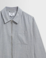 Eldon - Light Blue Herringbone Cotton Jacket