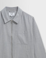 Eldon - Light Blue Herringbone Cotton Jacket
