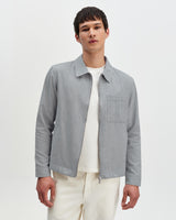 Eldon - Light Blue Herringbone Cotton Jacket