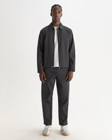 ELDON JACKET DOUBLE FACE STRIPE DARK NAVY / ECRU