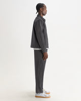 ELDON JACKET DOUBLE FACE STRIPE DARK NAVY / ECRU