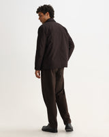 FAIRFAX FIELD JACKET TECH CANVAS DARK BROWN