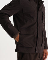 FAIRFAX FIELD JACKET TECH CANVAS DARK BROWN