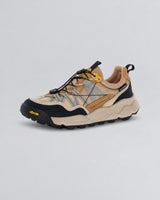 Flower Mountain - Anthracite And Brown Suede And Nylon Iwano 2 Trainers