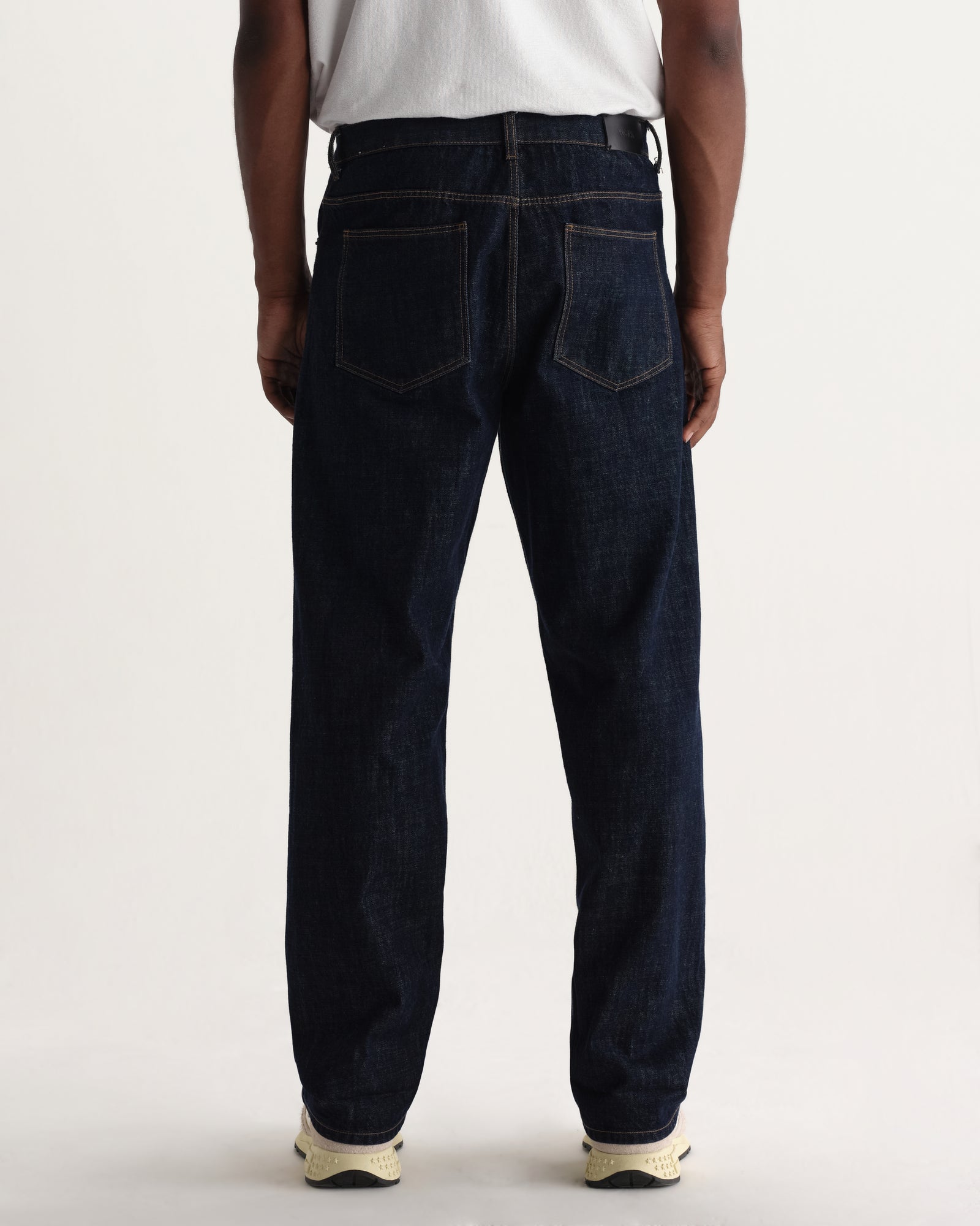 Men's Rinse Wash Selvedge Loose Fit Denim Jeans | Wax London