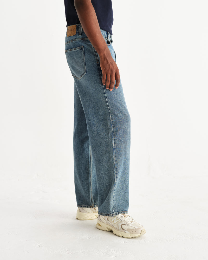 Felix - Vintage Antique Blue Loose Fit Denim Jeans