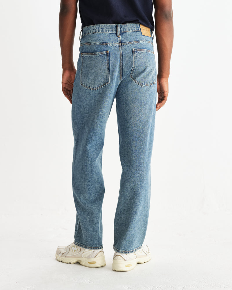 Felix - Vintage Antique Blue Loose Fit Denim Jeans