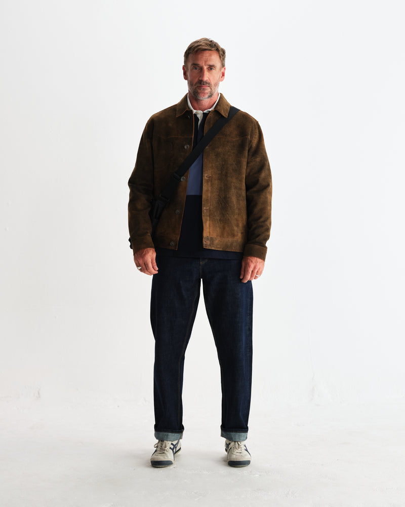 Fen - Tonal Brown Suede Jacket