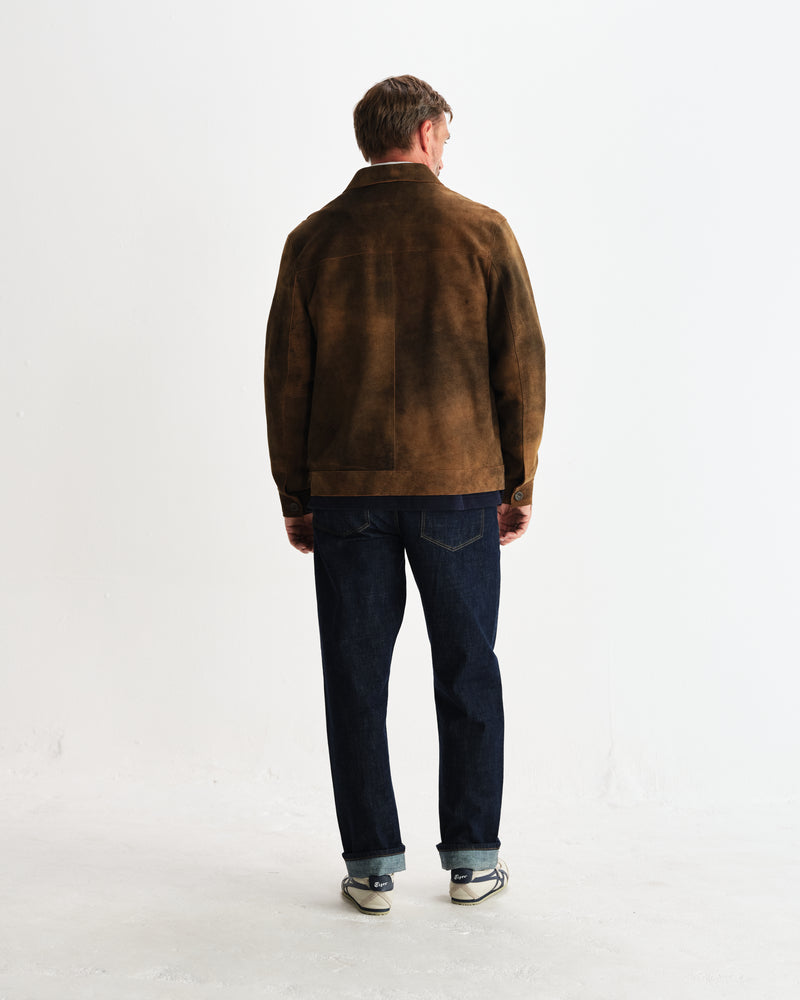 Fen - Tonal Brown Suede Jacket