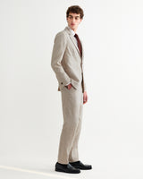 Fintry - Natural Linen Single-Breasted Blazer