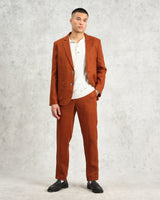 wax london Alp Trousers Rust Linen