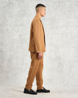 wax london Fintry - Tan Linen Blazer