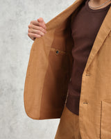 wax london Fintry - Tan Linen Blazer