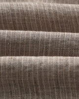 Alp - Natural And Brown Stripe Linen Slim Fit Trousers