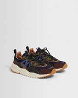 Flower Mountain - Brown And Black Suede And Nylon Solin Trainers