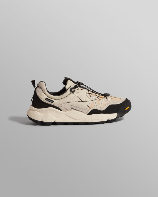 Flower Mountain IWANO 2 - White And Black Suede And Nylon Trainers