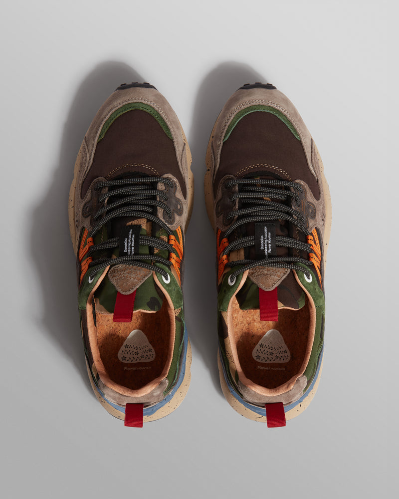 Flower Mountain YAMANO 3 - Dark Grey And Anthracite Suede And Nylon Trainers