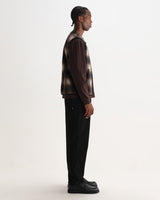 GOWER GILET ELM WOOL BLEND CHECK BROWN / BLACK