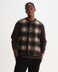 GOWER GILET ELM WOOL BLEND CHECK BROWN / BLACK