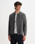 GRANBY CARDIGAN RIBBED WOOL GREY