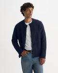 GRANBY CARDIGAN RIBBED WOOL NAVY