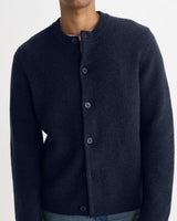 GRANBY CARDIGAN RIBBED WOOL NAVY