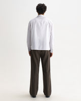 HALCOMB L/S SHIRT MULTI STRIPE COTTON ECRU / MULTI