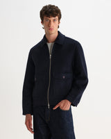 HAMBLIN JACKET DOUBLE FACE CHECK NAVY