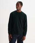 HAYDEN L/S TEE EMORISED COTTON DARK GREEN