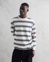 Hayden T-Shirt Ecru Brush Stripe