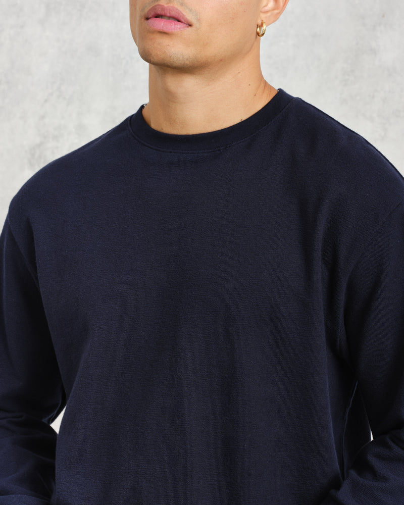 Hayden LS T-Shirt Textured Navy