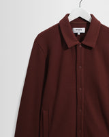 Hays - Dark Burgundy Structured Waffle Overshirt