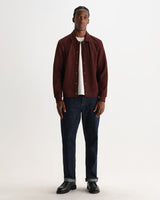 Hays - Dark Burgundy Structured Waffle Overshirt