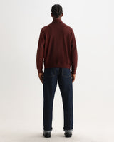 Hays - Dark Burgundy Structured Waffle Overshirt