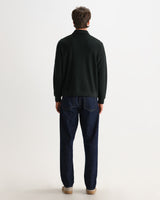 Hays - Dark Green Structured Waffle Overshirt