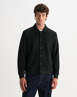 Hays - Dark Green Structured Waffle Overshirt