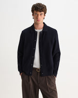 Hays - Navy Structured Waffle Overshirt