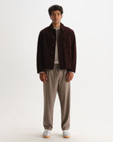HEALEY CHORE JACKET CORD DARK BROWN