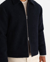 HEATH JACKET WOOL BLEND BOUCLE NAVY
