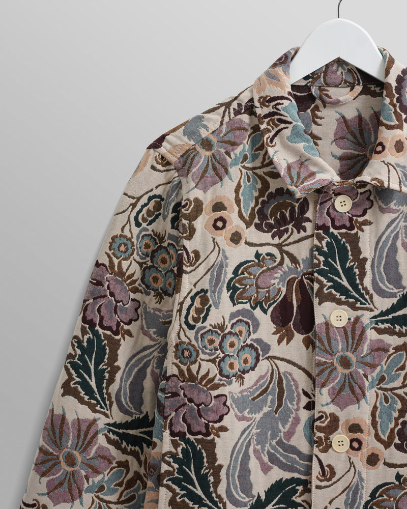 Iggy Jacket Ecru/Multi Botanical Jacquard